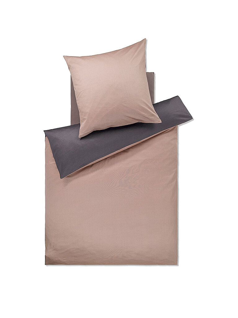 Joop Biancheria da letto in raso 70x90cm/140x200cm MICRO PATTERN Rosa/Grigio rosa