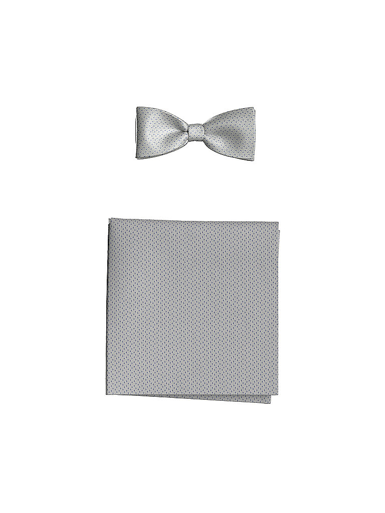 Joop Set regalo papillon e fazzoletto da taschino grigio chiaro