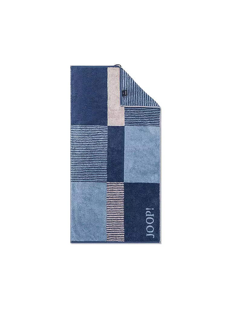 JOOP | Asciugamano 50x100cm DIVIDED SQUARES Aqua | Blu scuro