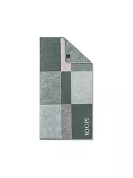JOOP | Asciugamano 50x100cm DIVIDED SQUARES Stone | Verde scuro