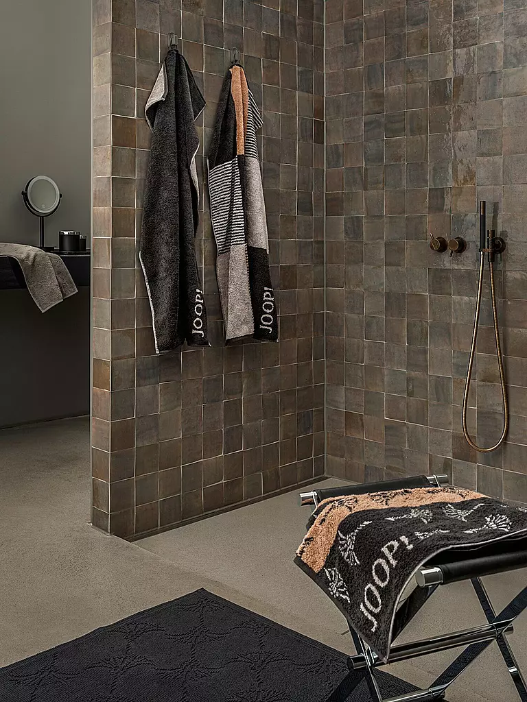 JOOP | Asciugamano 50x100cm DIVIDED SQUARES Stone | Grigio