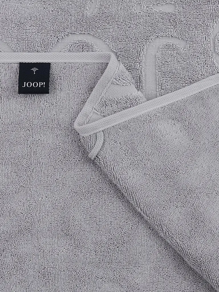 JOOP | Asciugamano 50x100cm STUDIO REPEAT Platino | Grigio chiaro