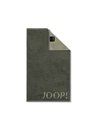 JOOP | Asciugamano per ospiti 30x50cm CONTOUR DOUBLFACE Oliva | Verde scuro