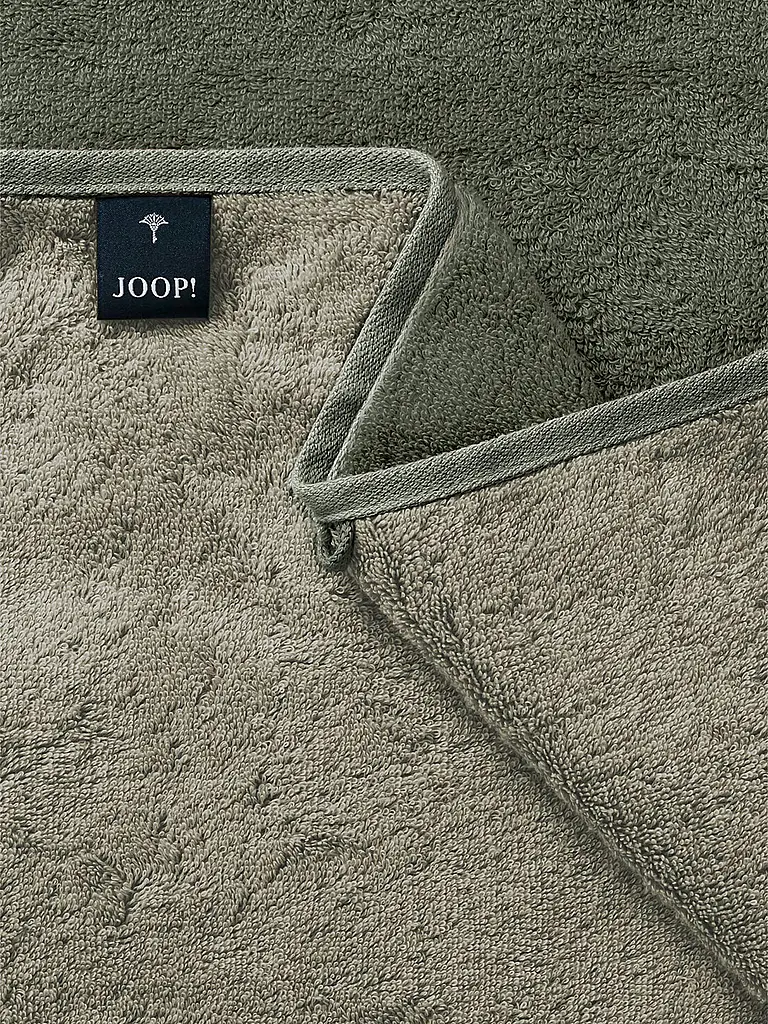 JOOP | Asciugamano per ospiti 30x50cm CONTOUR DOUBLFACE Oliva | Verde scuro