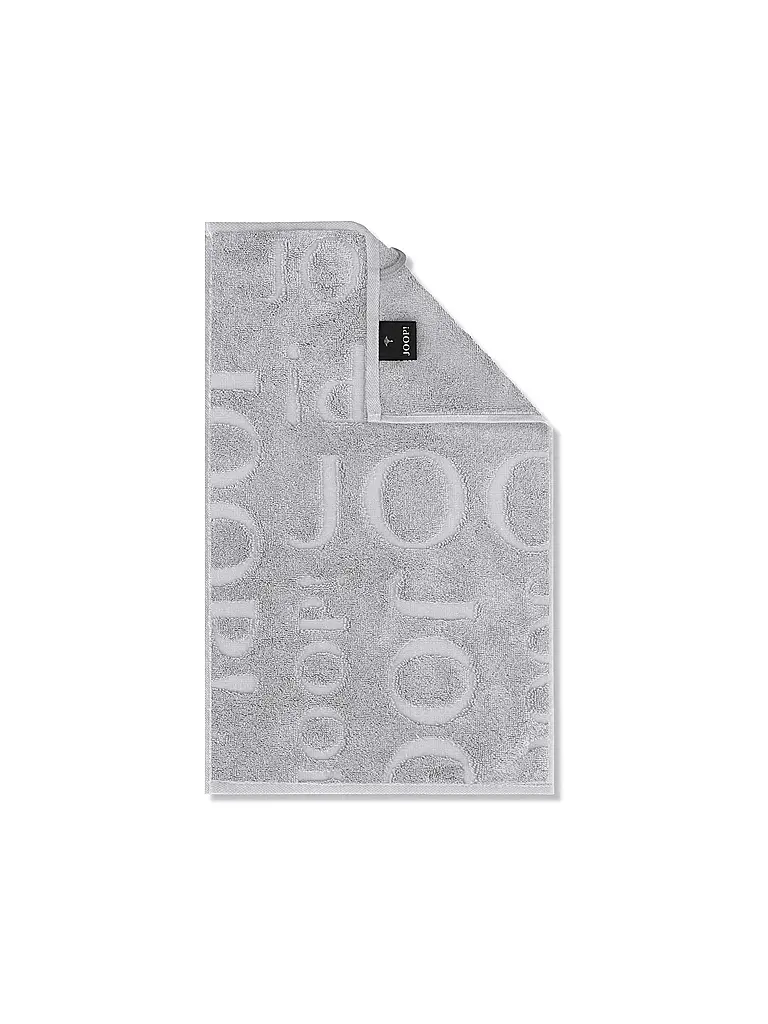 JOOP | Asciugamano per ospiti 30x50cm STUDIO REPEAT Platino | Grigio chiaro