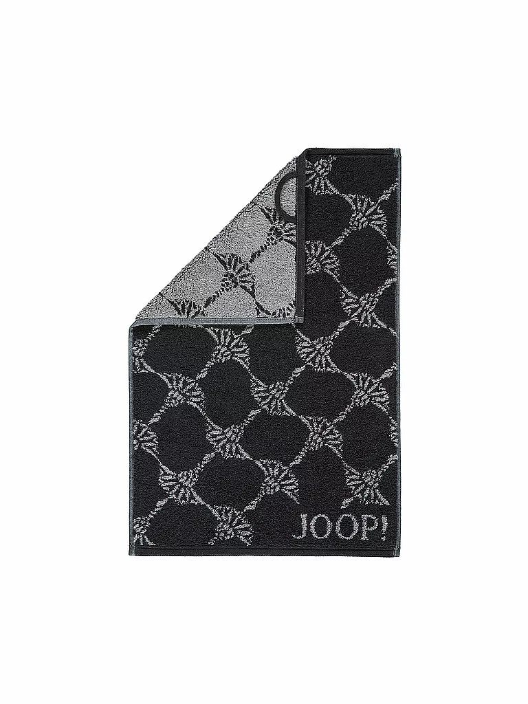 JOOP | Asciugamano per ospiti Cornflower 30x50cm Nero | Nero