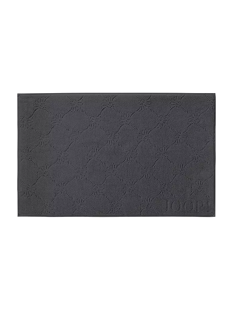 JOOP | Badematte "Cornflower Uni" 50x80cm (Anthrazit) | Grigio