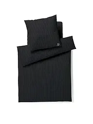 JOOP | Biancheria da letto in flanella 70x90cm/140x200cm SOFT STRIPES | Nero