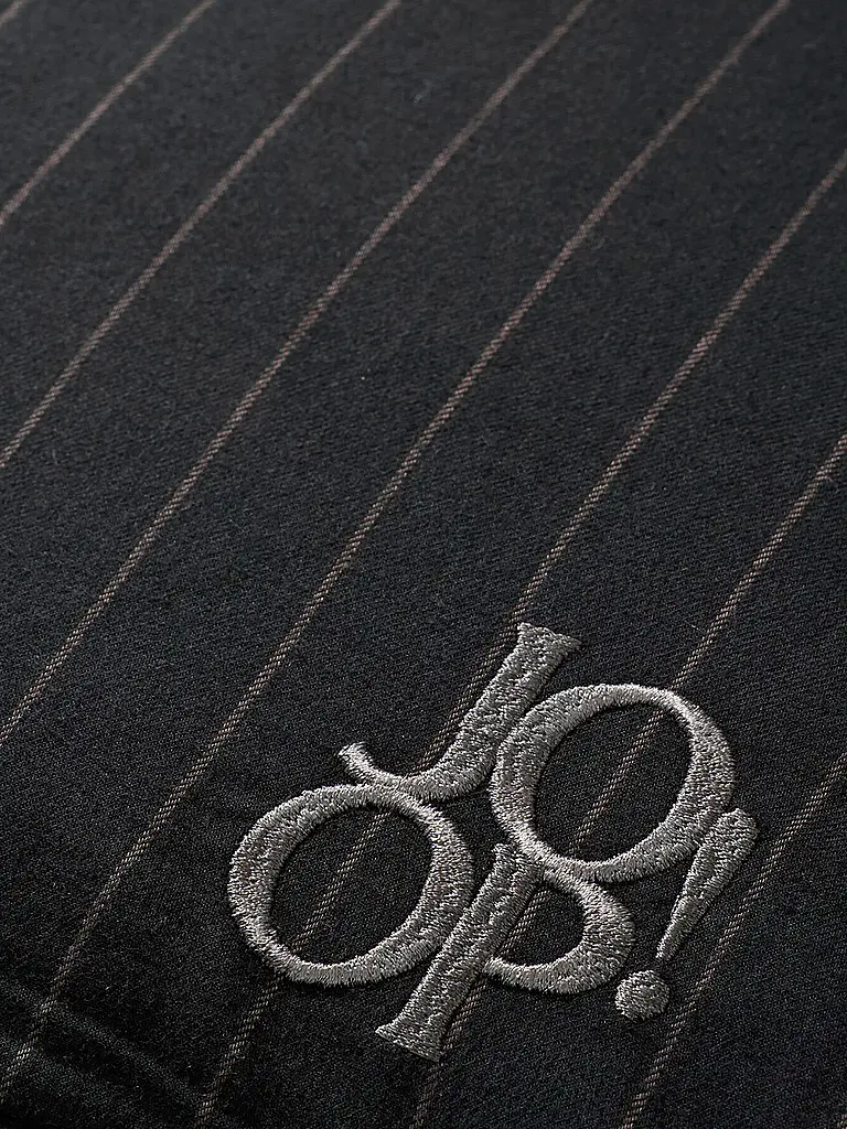 JOOP | Biancheria da letto in flanella 70x90cm/140x200cm SOFT STRIPES Nero | Nero