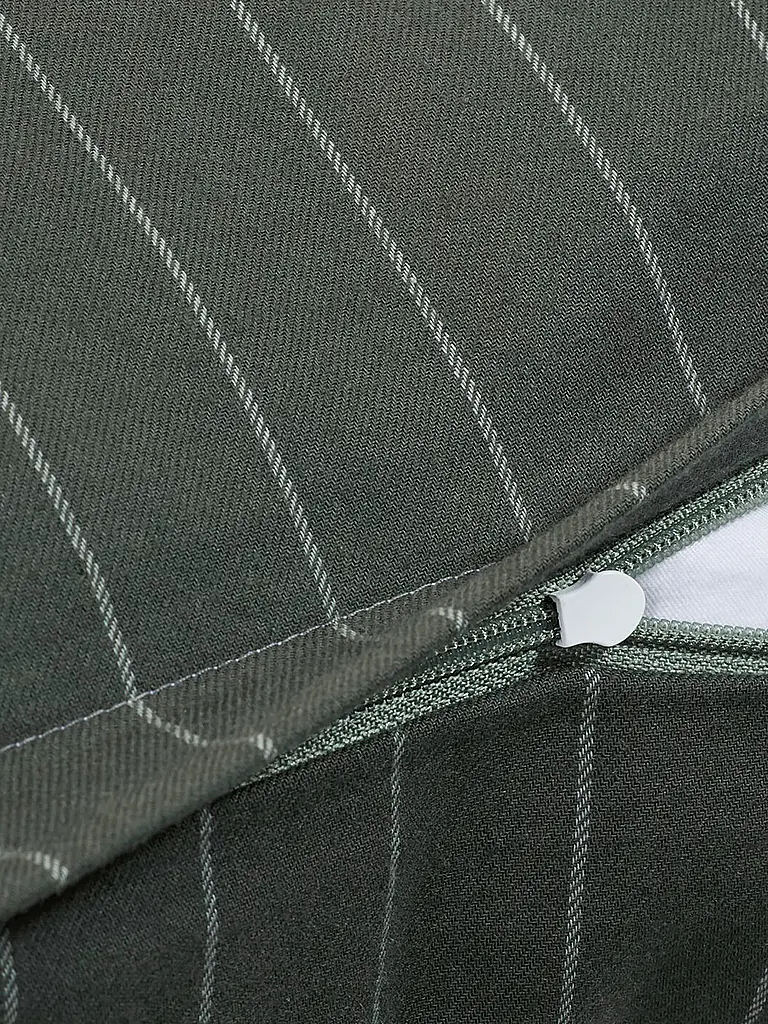JOOP | Biancheria da letto in flanella 70x90cm/140x200cm SOFT STRIPES | Verde chiaro