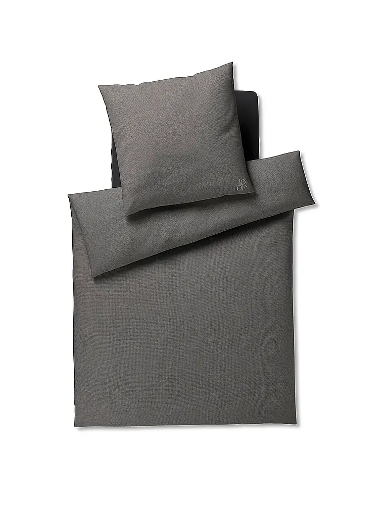 JOOP | Biancheria da letto in flanella SOFT 70x90cm/140x200cm Antracite | Grigio