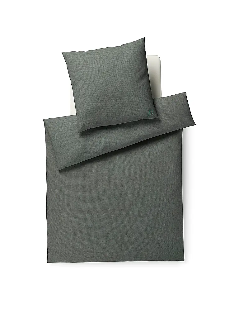 JOOP | Biancheria da letto in flanella SOFT 70x90cm/140x200cm Giada | Verde chiaro