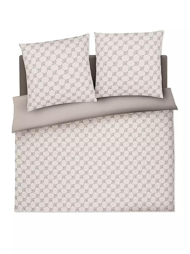 JOOP | Biancheria da letto in raso 2x 70x90cm/200x200cm CORNFLOWER DOUBLE Beige | Beige