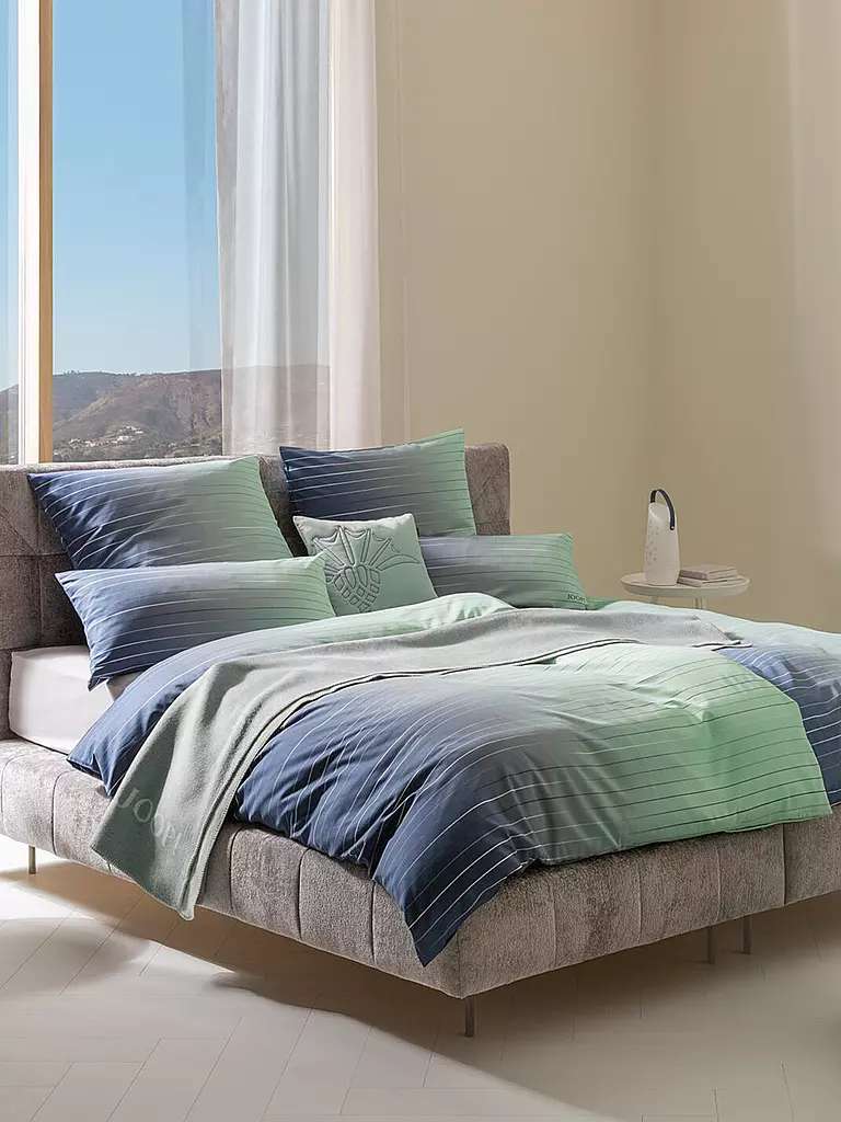 JOOP | Biancheria da letto in raso 2x 70x90cm/200x200cm MOVE Aqua | Menta