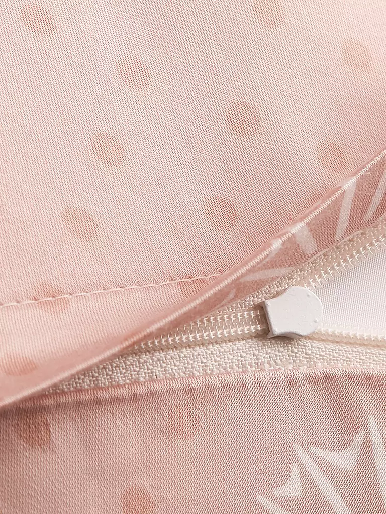 JOOP | Biancheria da letto in raso CORNFLOWER CHARM 2x 70x90cm/200x200cm Nude | Beige