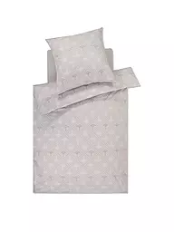 JOOP | Biancheria da letto in raso CORNFLOWER CHARM 70x90 / 140x200cm Stone | Grigio chiaro