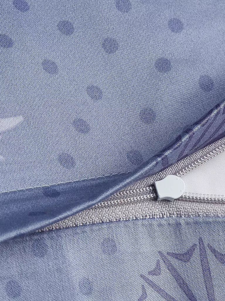 JOOP | Biancheria da letto in raso CORNFLOWER CHARM 70x90 / 140x220cm Ocean | Blu chiaro