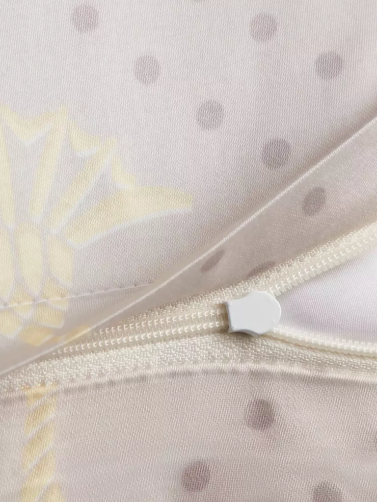JOOP | Biancheria da letto in raso CORNFLOWER CHARM 70x90 / 140x220cm Vanilla | Crema