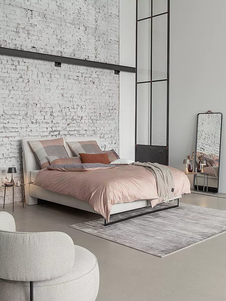 JOOP | Biancheria da letto in raso DIVIDED 2x 70x90cm / 200x200cm Blush | Rosa