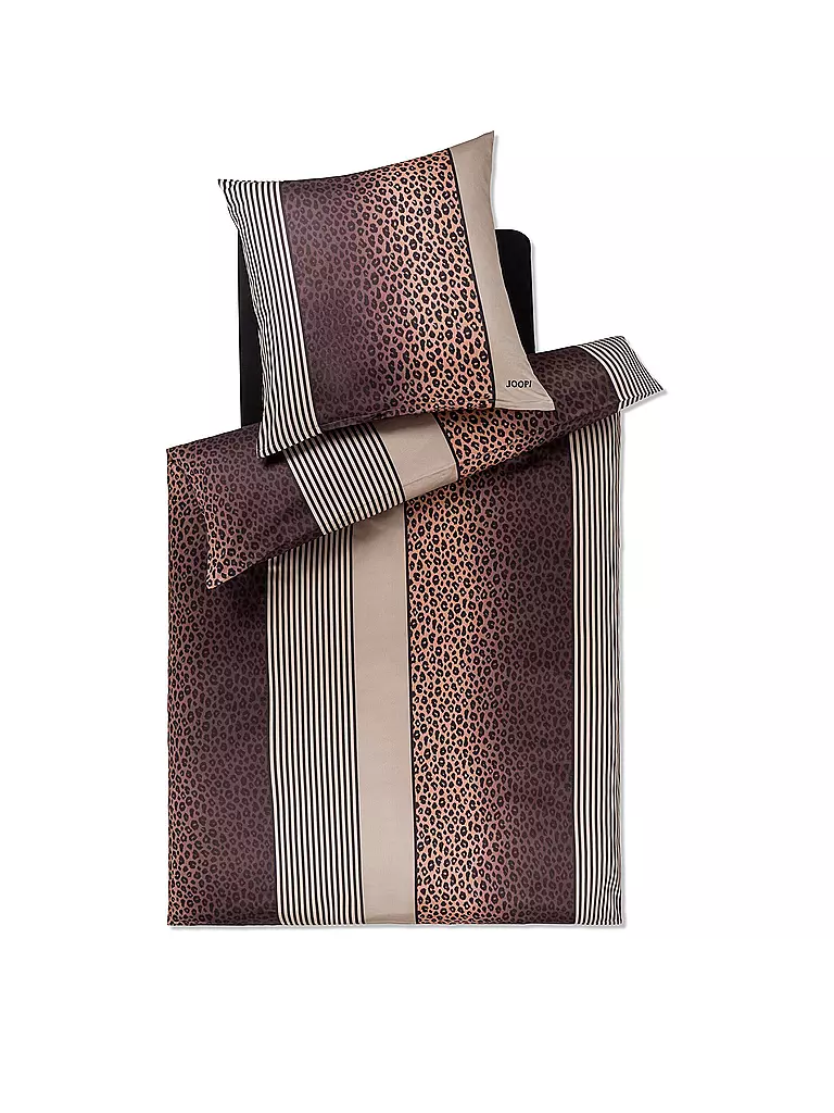 JOOP | Biancheria da letto in raso LEO 70x90cm / 140x220cm Stone | Grigio