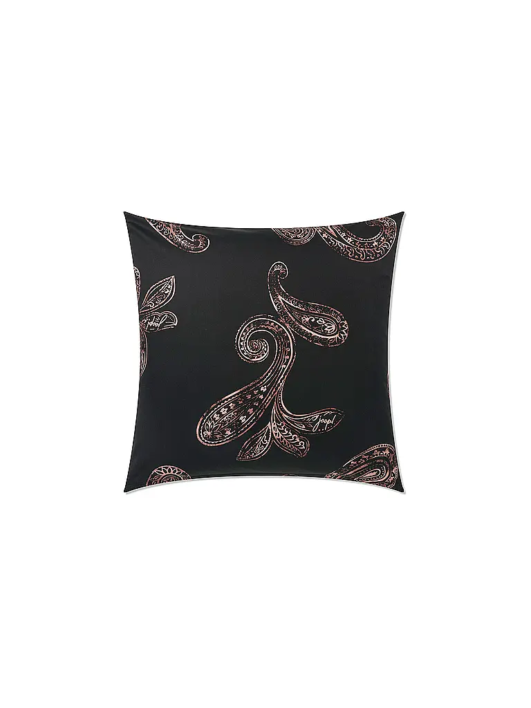 JOOP | Biancheria da letto in raso PAISLEY 70x90cm/140x200cm Nero | Nero
