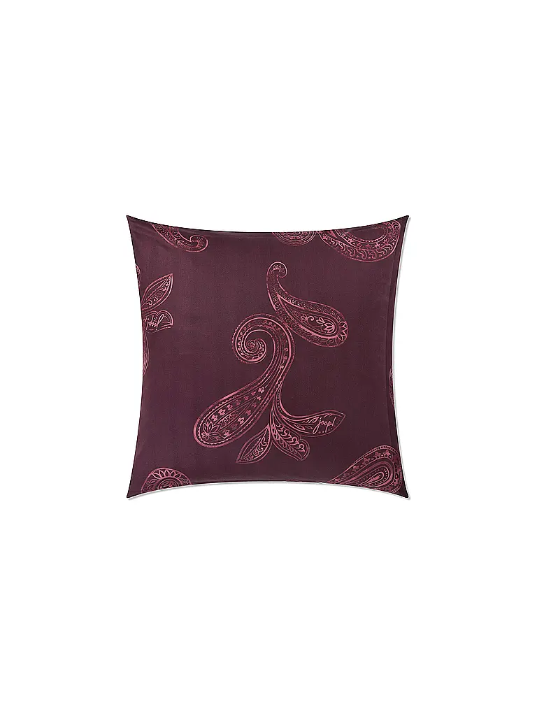 JOOP | Biancheria da letto in raso PAISLEY 70x90cm/140x200cm Rosso scuro | 