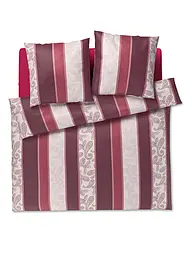 JOOP | Biancheria da letto in raso PAISLEY STRIPES 2x70x90cm/140x200cm Rosso scuro | Rosso scuro