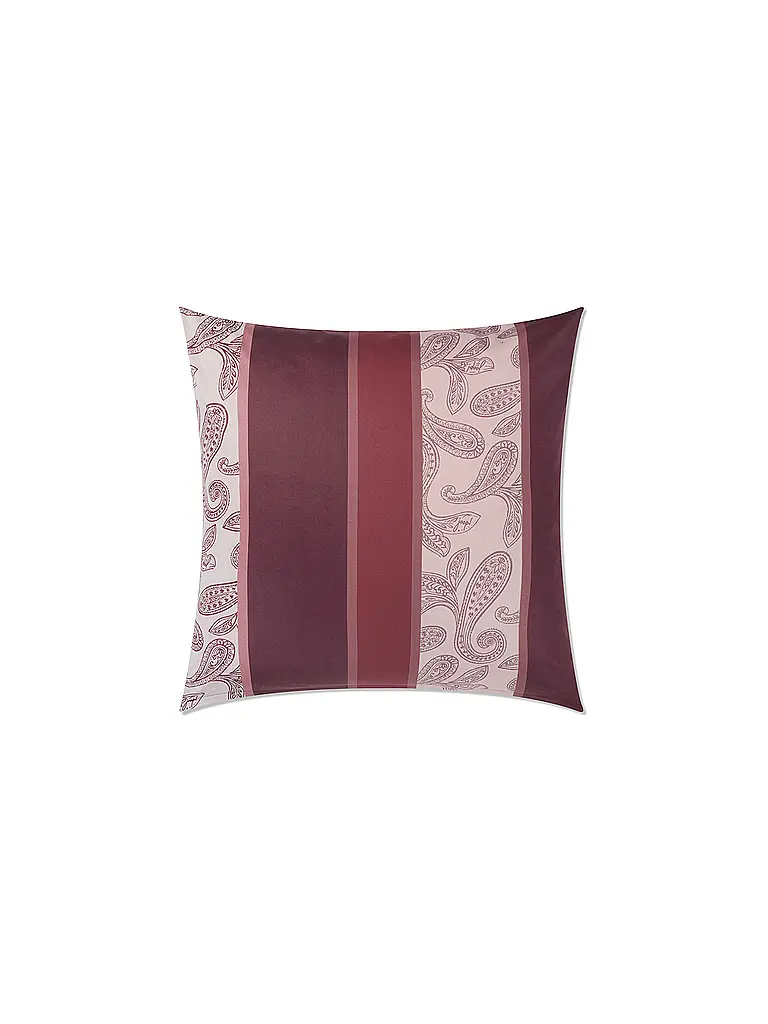 JOOP | Biancheria da letto in raso PAISLEY STRIPES 2x70x90cm/140x200cm Rosso scuro | 