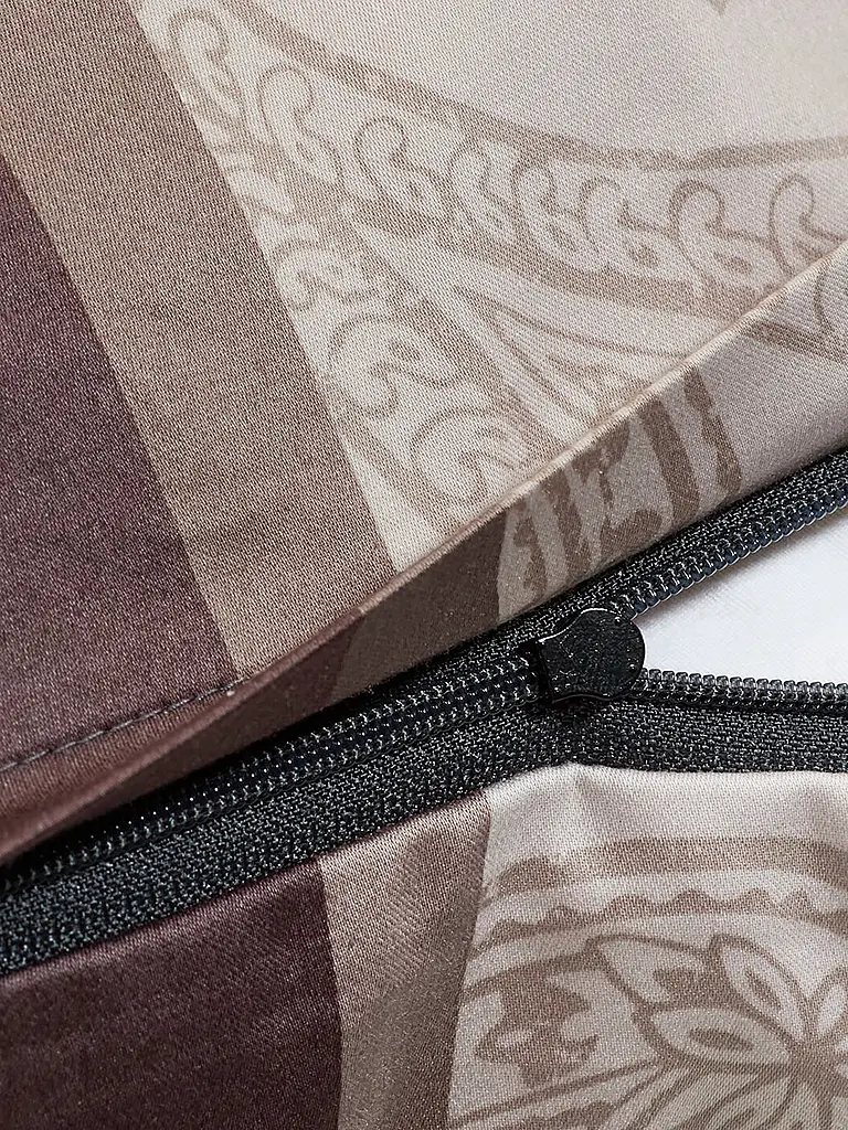 JOOP | Biancheria da letto in raso PAISLEY STRIPES 70x90cm/140x200cm Nero | Nero