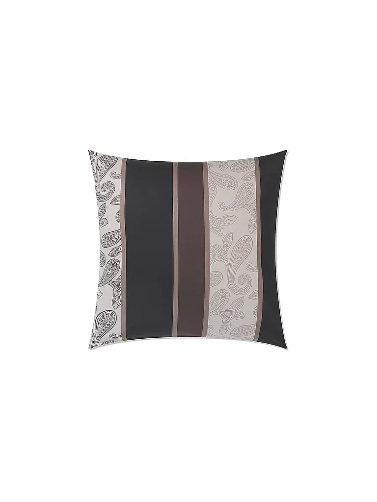 JOOP | Biancheria da letto in raso PAISLEY STRIPES 70x90cm/140x200cm Nero | Nero