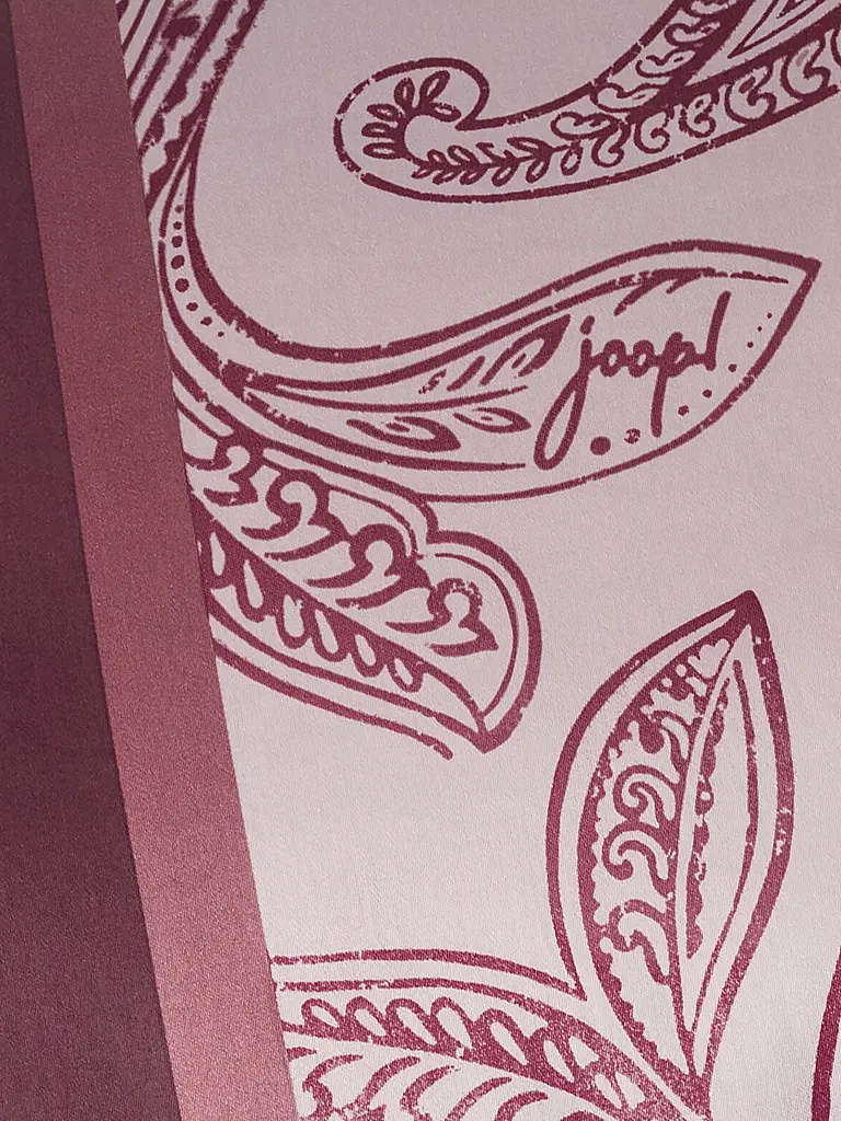 JOOP | Biancheria da letto in raso PAISLEY STRIPES 70x90cm/140x200cm Rosso scuro | Rosso scuro