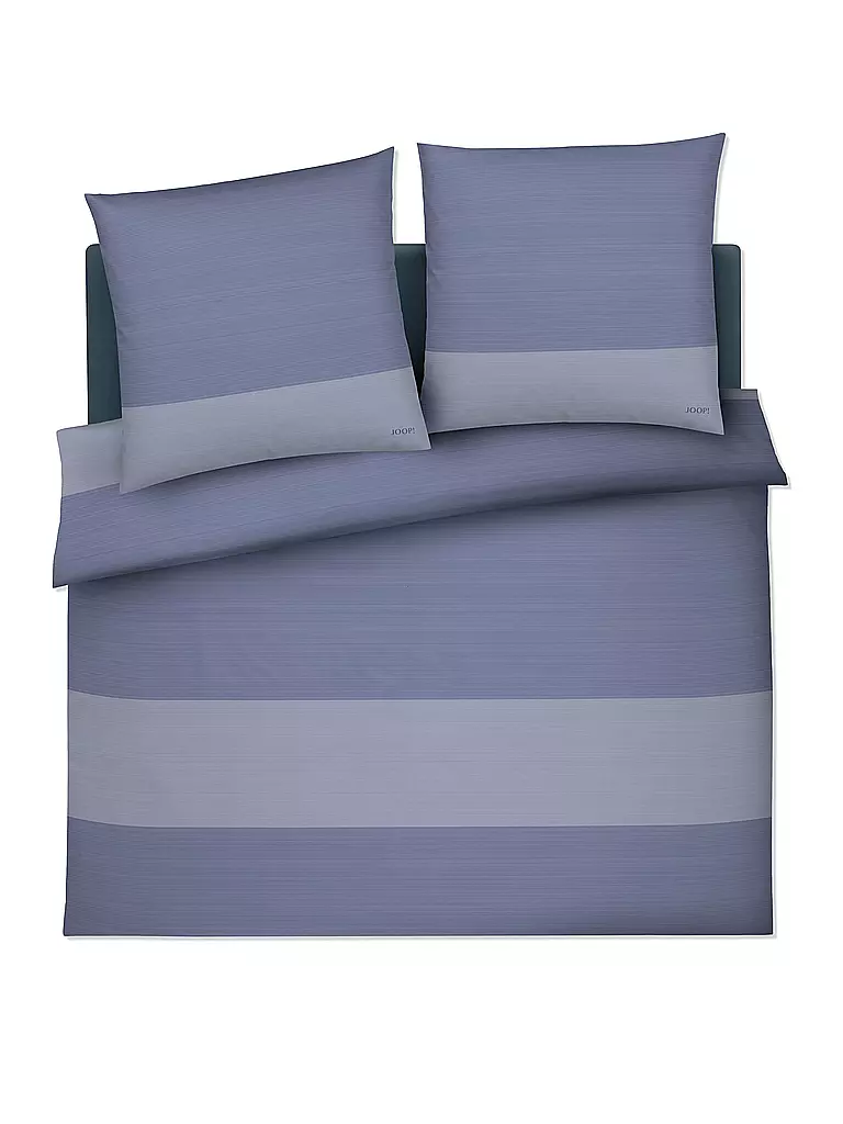 JOOP | Biancheria da letto in raso SPLIT 2x 70x90cm / 200x200cm Ocean | Blu chiaro