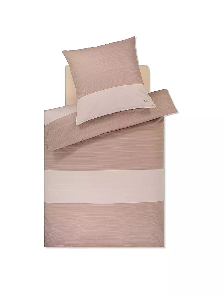 JOOP | Biancheria da letto in raso SPLIT 70x90cm / 140x200cm Nude | Beige