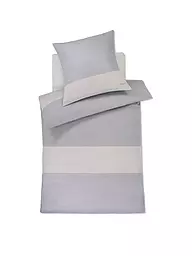 JOOP | Biancheria da letto in raso SPLIT 70x90cm / 140x220cm Stone | Grigio chiaro
