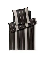 JOOP | Biancheria da letto in raso STRIPES 70x90cm/140x200cm Rosso scuro | Nero