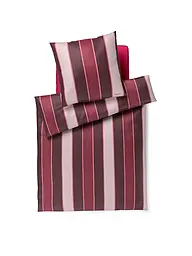 JOOP | Biancheria da letto in raso STRIPES 70x90cm/140x200cm Rosso scuro | Rosso scuro
