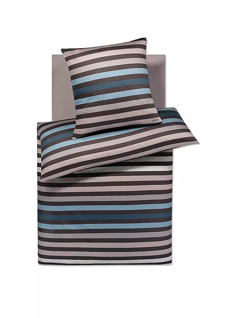 JOOP | Biancheria da letto in raso TONE 70x90cm/140x220cm Stone | Grigio