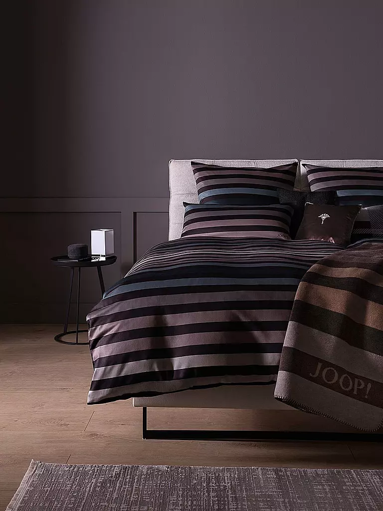JOOP | Biancheria da letto in raso TONE 70x90cm/140x220cm Stone |