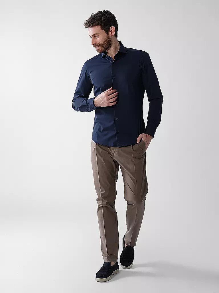 JOOP | Camicia in jersey slim fit PAI | Blu scuro