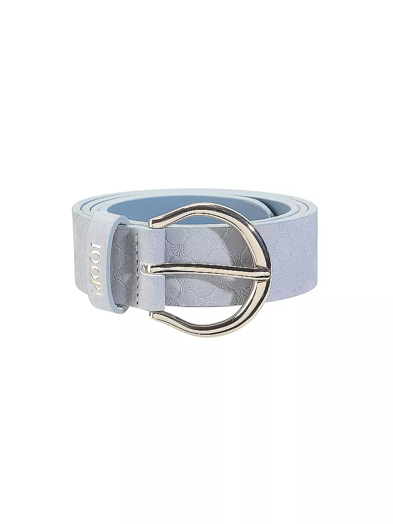 JOOP | Cintura in pelle | Blu chiaro