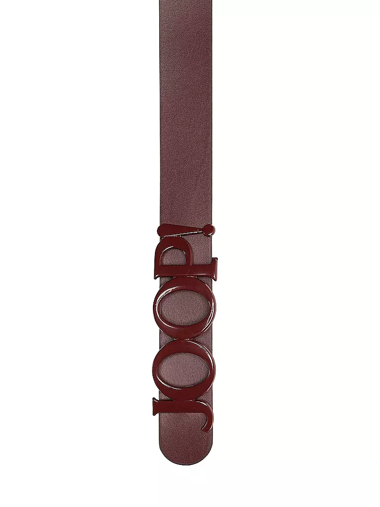 JOOP | Cintura in pelle | Rosso scuro