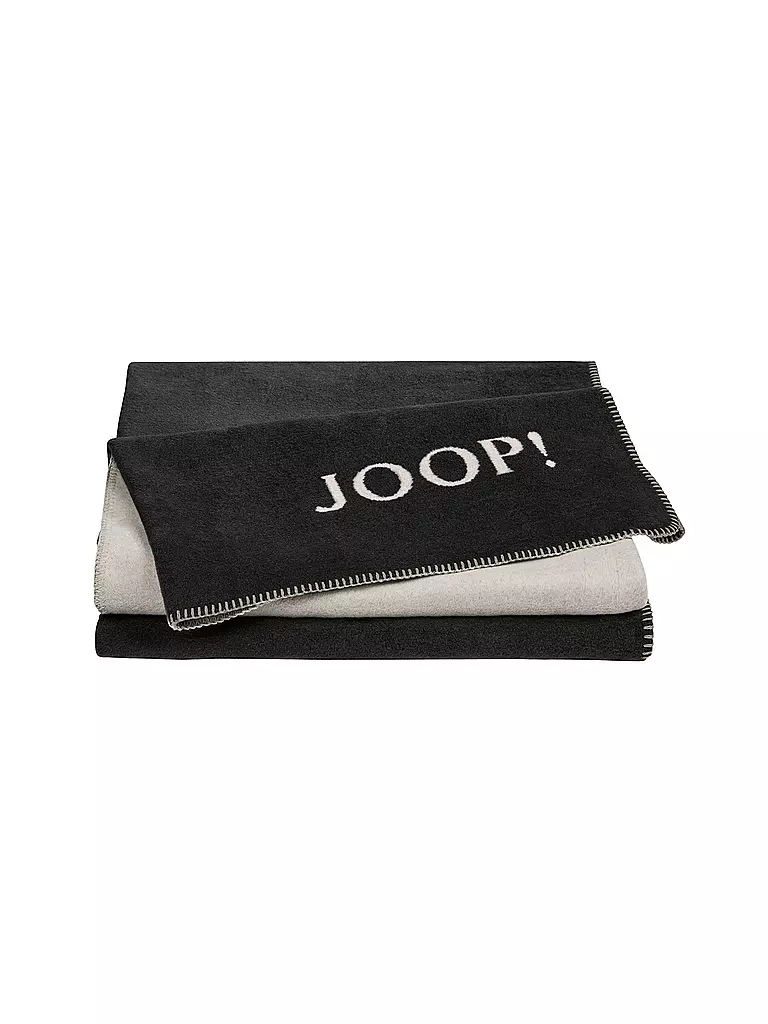 JOOP | Coperta "Uni Doubleface" 150x200cm (Antracite-Cenere) | Grigio