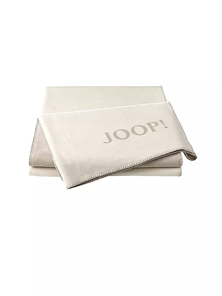 JOOP | Coperta "Uni Doubleface" 150x200cm (Ecru-Feder) | Crema