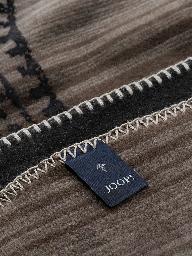 JOOP | Coperta - Plaid 150x200cm JOOP! PAISLEY Stripes Nero | 