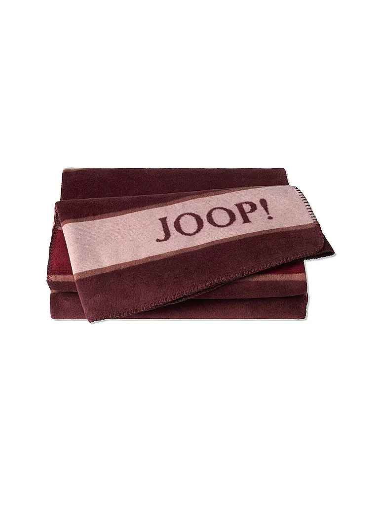 JOOP | Coperta - Plaid 150x200cm JOOP! STRIPES Rouge | Rosso scuro