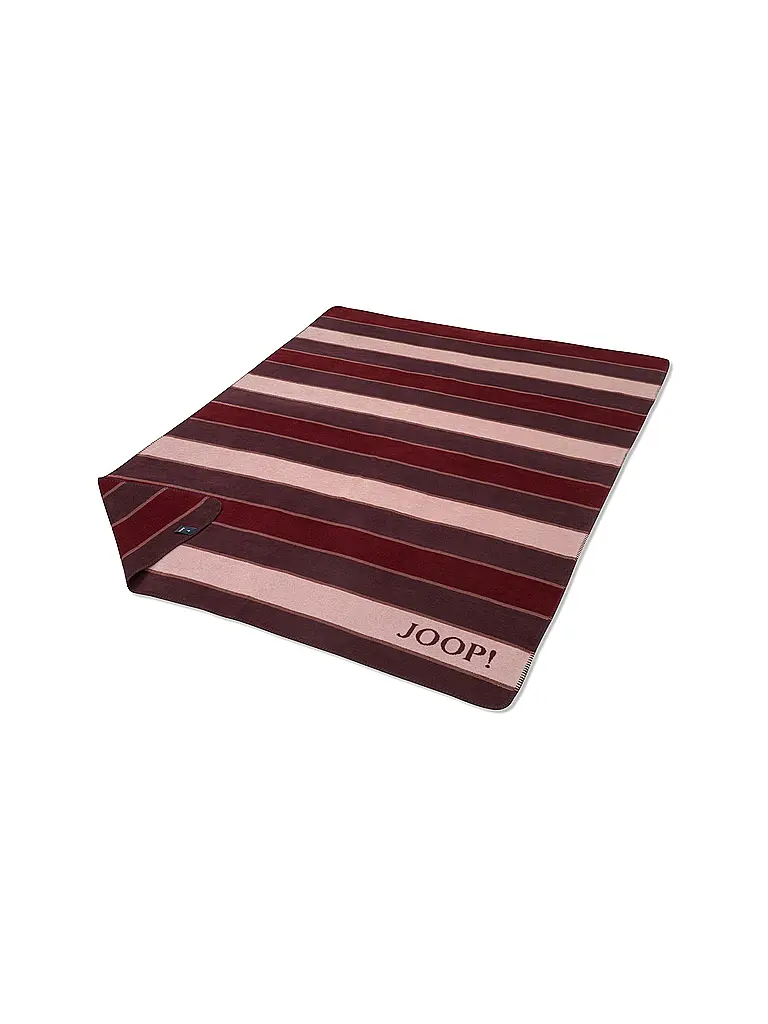 JOOP | Coperta - Plaid 150x200cm JOOP! STRIPES Rouge | Rosso scuro