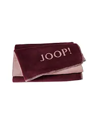 JOOP | Coperta "Uni Doubleface" 150x200cm (Antracite-Cenere) | Rosso scuro