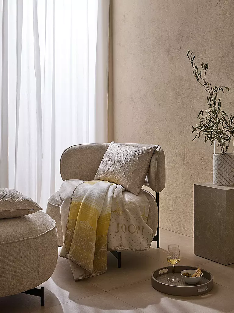 JOOP | Coperta da divano 150x200cm CHARM Vanilla | 