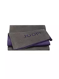 JOOP | Coperta UNI-DOUBLEFACE 150x200cm Ardesia/Viola | Grigio