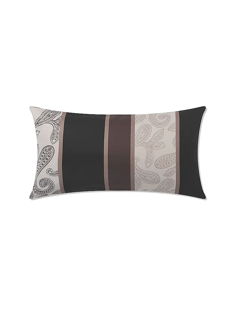 JOOP | Fodera per cuscino in raso 40x80 cm PAISLEY STRIPES Nero | Nero